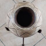 Bougeoir  porte plante Tripode fer vintage
