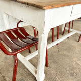 Old white farmhouse table