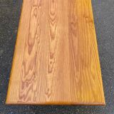 Colonial coffee table in solid pine with 2 drawers