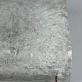 60s 70s ice glass flush mount ceiling lamp by Kaiser Leuchten Germany