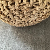 Pouf ball in braided rope