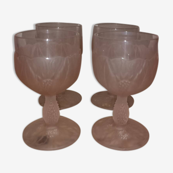 Set of 4 Italian Taitù water glasses