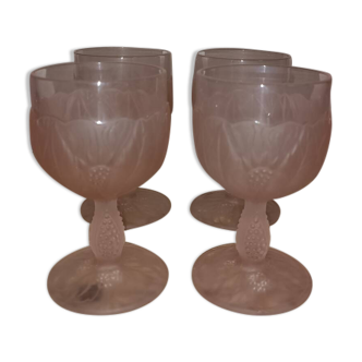 Set of 4 Italian Taitù water glasses