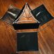 Set of 4 Giandomenico Belotti leather chairs Italian 1980