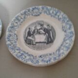 Lot de 3 assiettes de Gien Les Mathurins