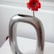 Vintage aluminium cast vase from the 1970s.