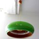 Suspension vintage space age soucoupe vert année 1970