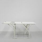 Industrial side table, hospital bed