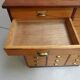 Vintage mahogany filing cabinet with drawers 1950's