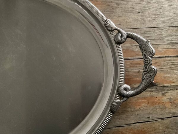 Plateau INOX Jean COUZON vintage