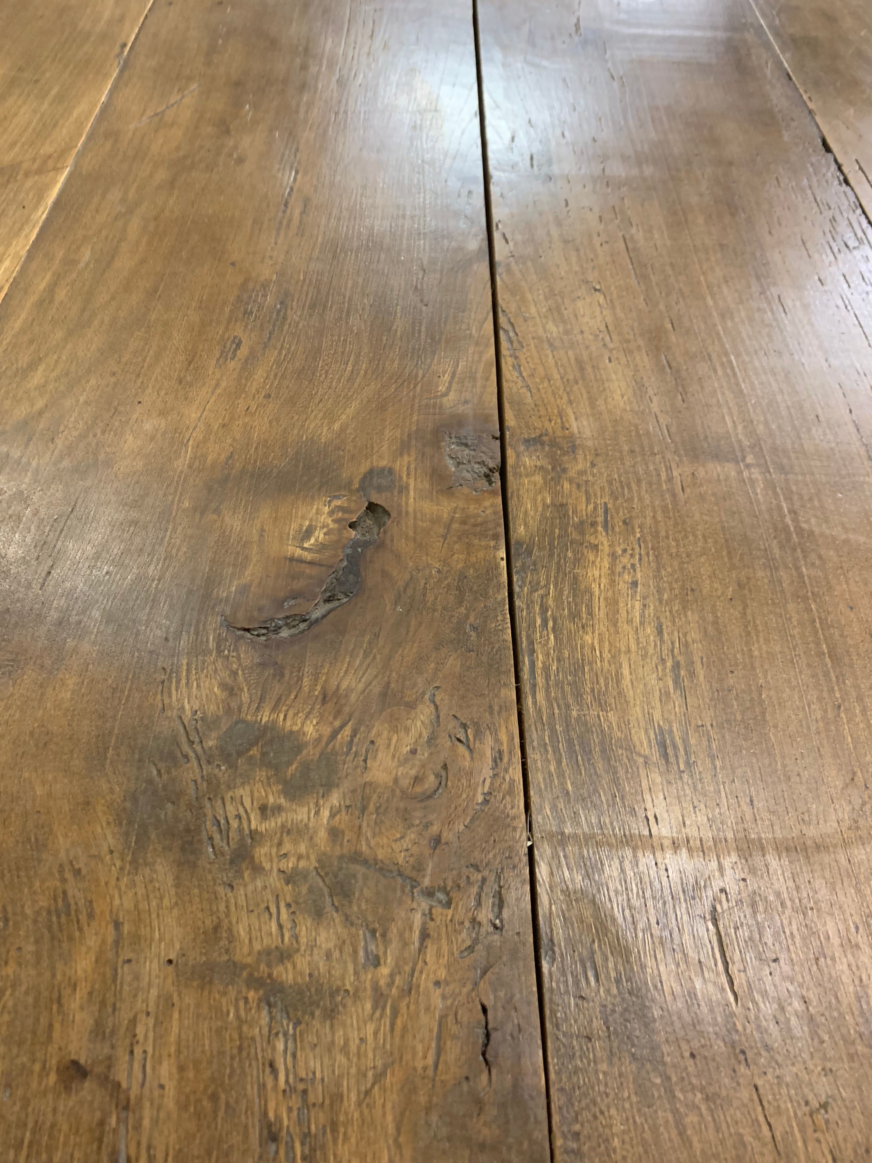 Old farm table 3.20 m elm and oak