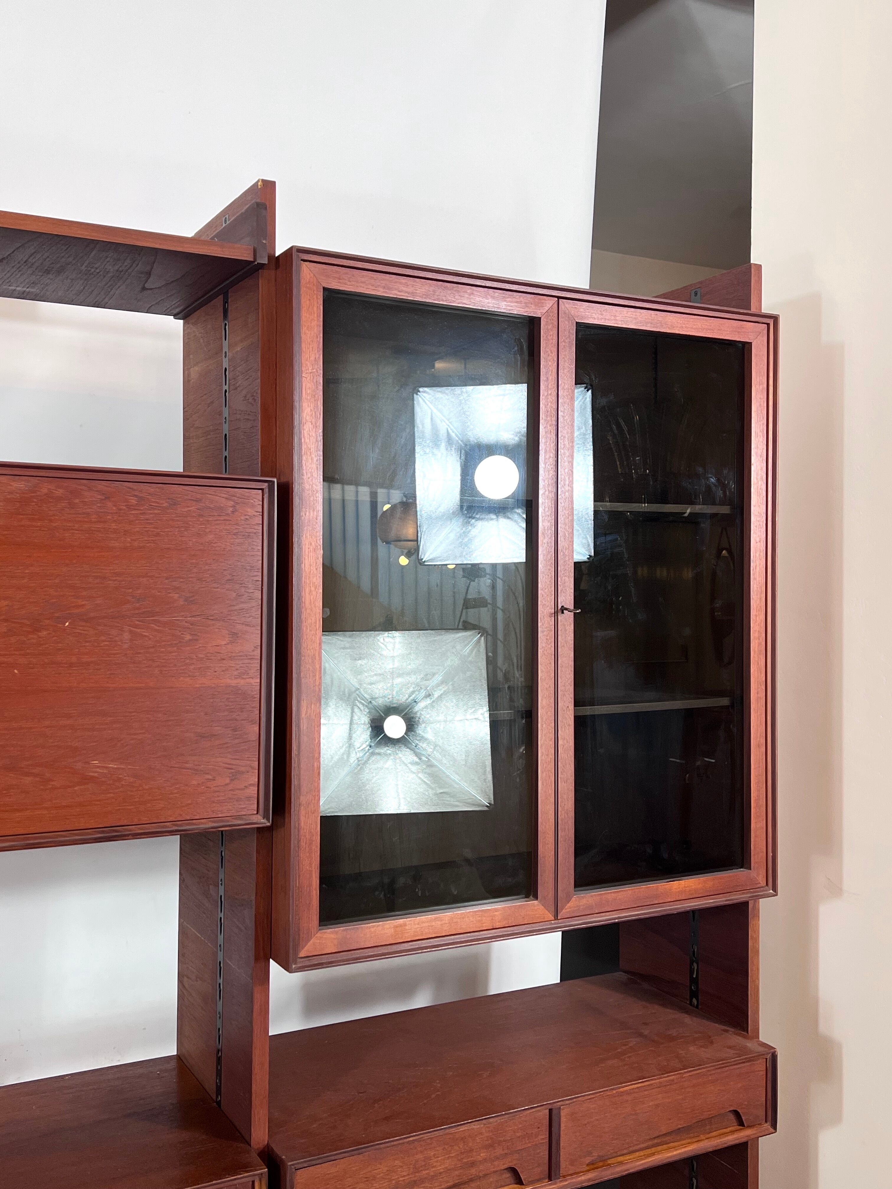 Mid-Century Modular Bookcase by Edmondo Palutari for Dassi, Italy, 1950s