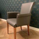 set of 6 (4 chairs and 2 armchairs) "vittoria" by Poltrona Frau.