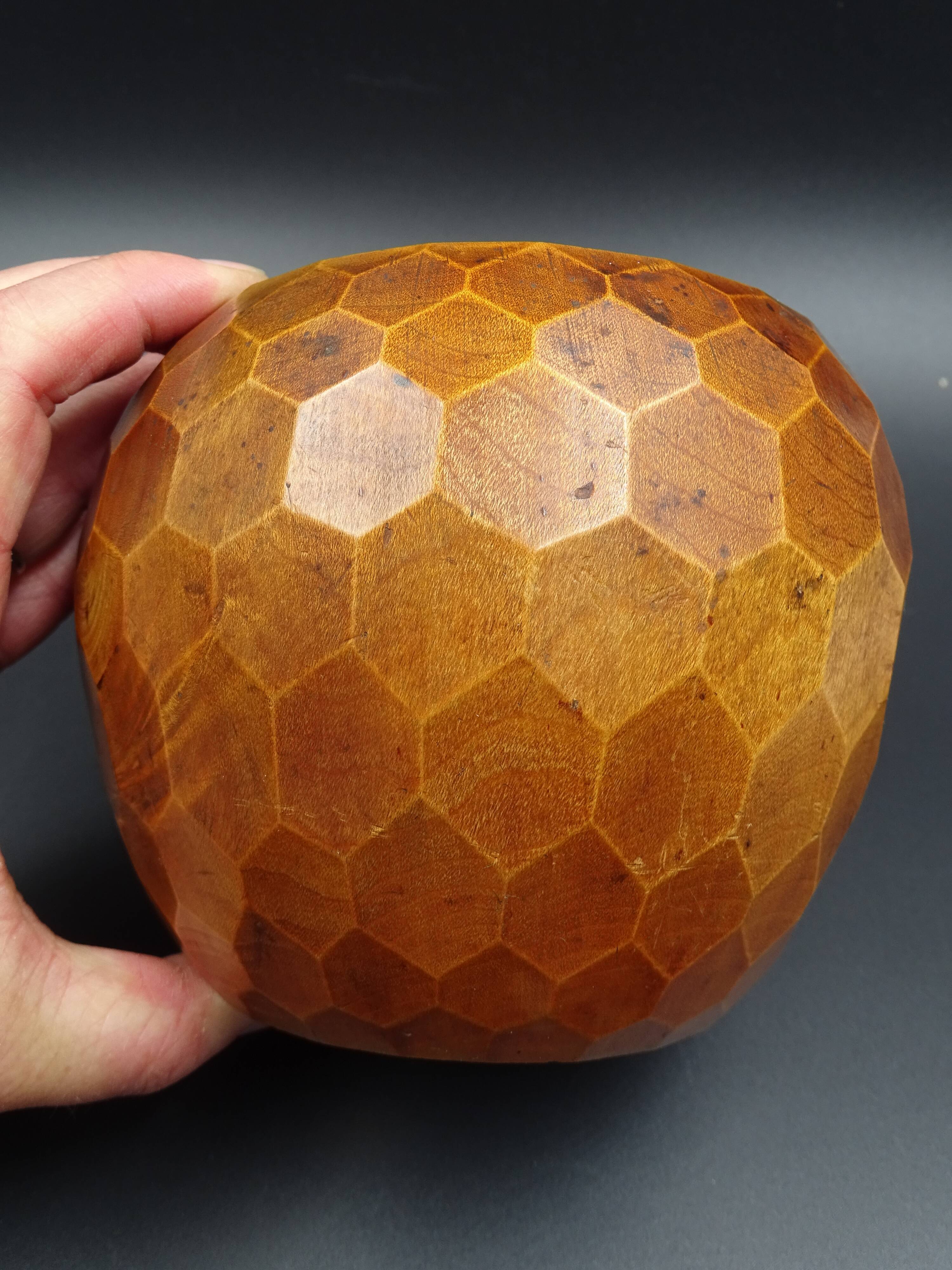 Wooden box- Decoration of cut sides - circa 1950