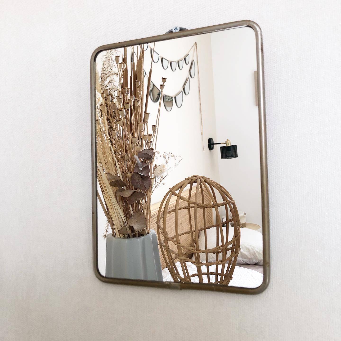 Vintage barber mirror