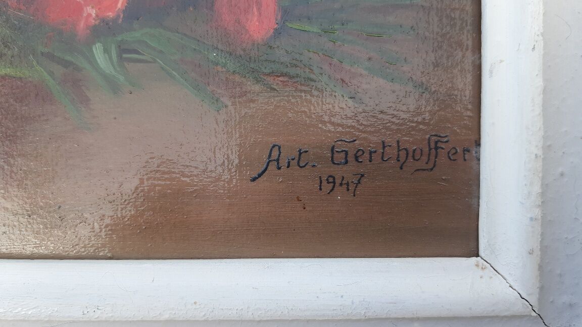 Oil on panel by Arthur Gerthoffert 1947