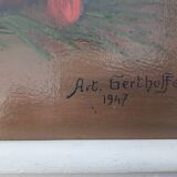 Oil on panel by Arthur Gerthoffert 1947