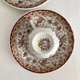 2 polychrome ironstone coffee cups Choisy le Roi