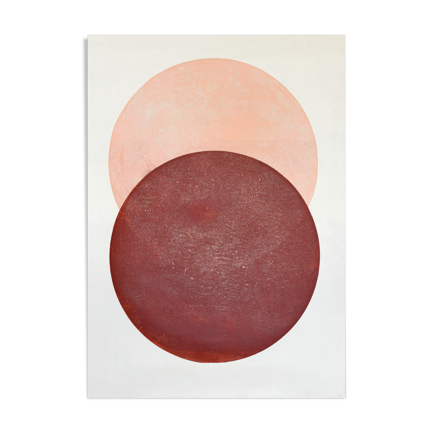 Painting on paper 50x70cm •Pink moon • signed Eawy