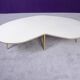 Free-form coffee table dating from the 60s,