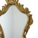 Small Vintage French Gold Baroque Mirror Crested Mirror Resin 1960s