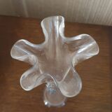 Vase motif étain