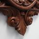 French Carved Walnut Oval Mirror with Pierced Acanthus Crest, circa 1900