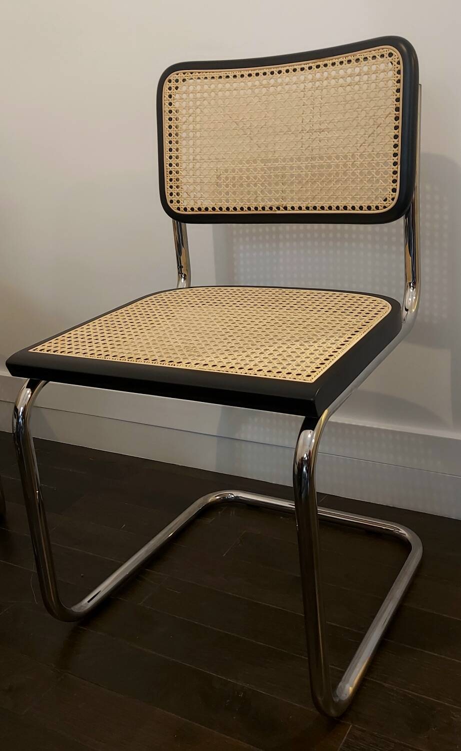 Cesca B32 vintage chair by Marcel Breuer - black - Made in Italy