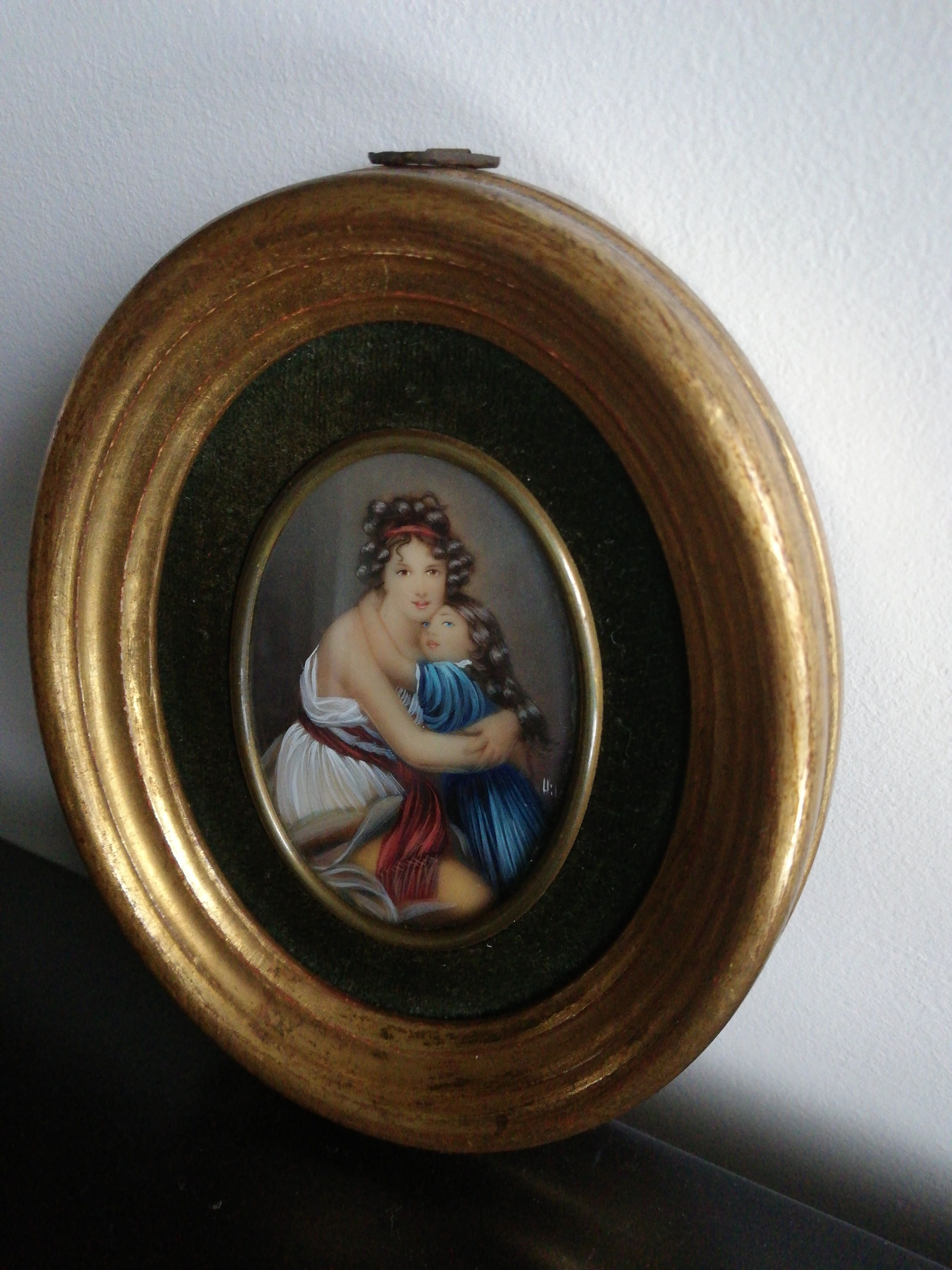 Miniature medallion painting Hil
