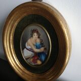 Miniature medallion painting Hil