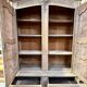 Aero-blasted solid oak wardrobe - Louis XV style