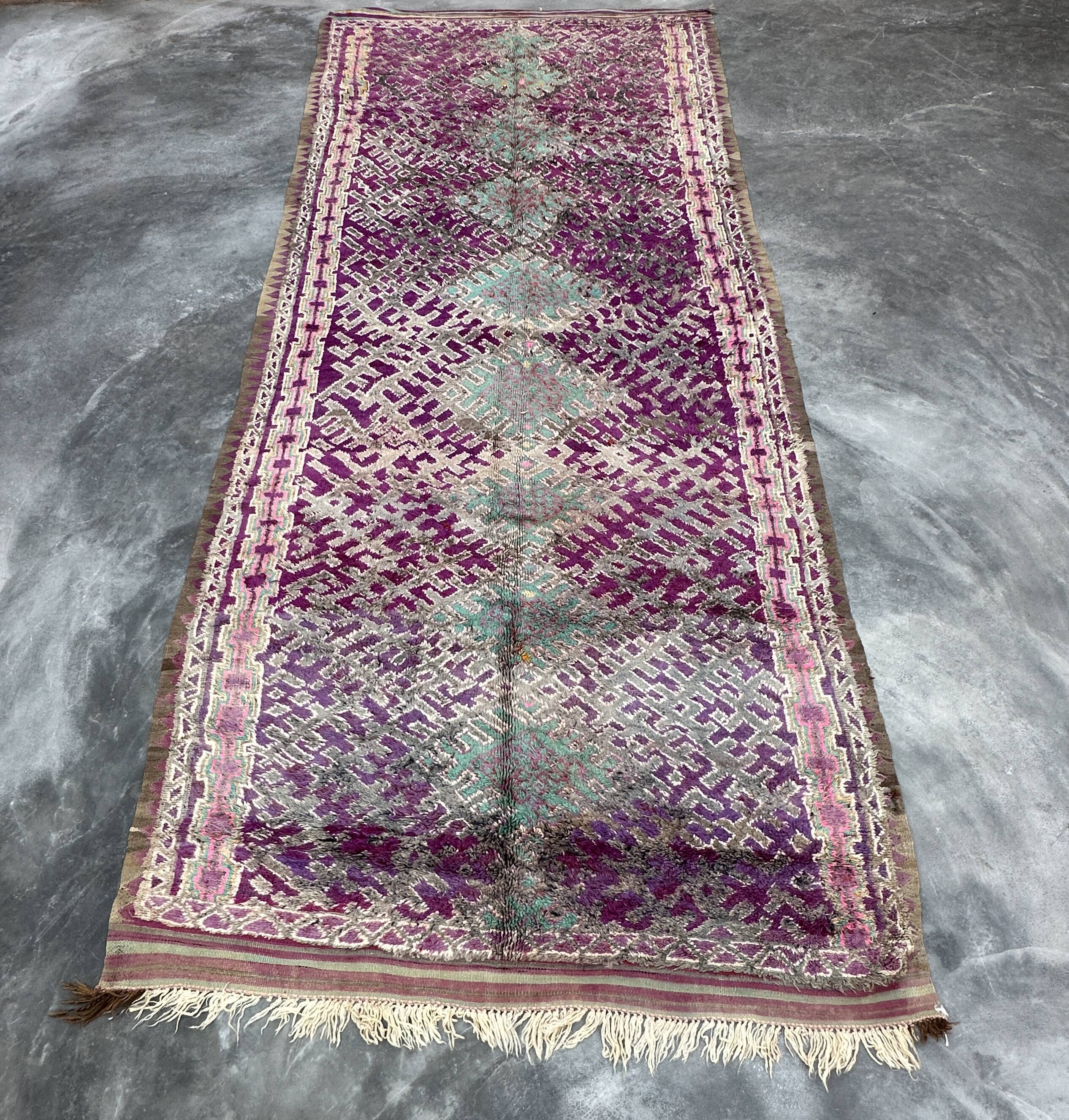 Moroccan carpet - 204 x 460 cm