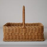 Wooden bottom basket