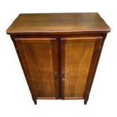 Vintage wooden shoe cabinet in Louis XV bibus style 1950.