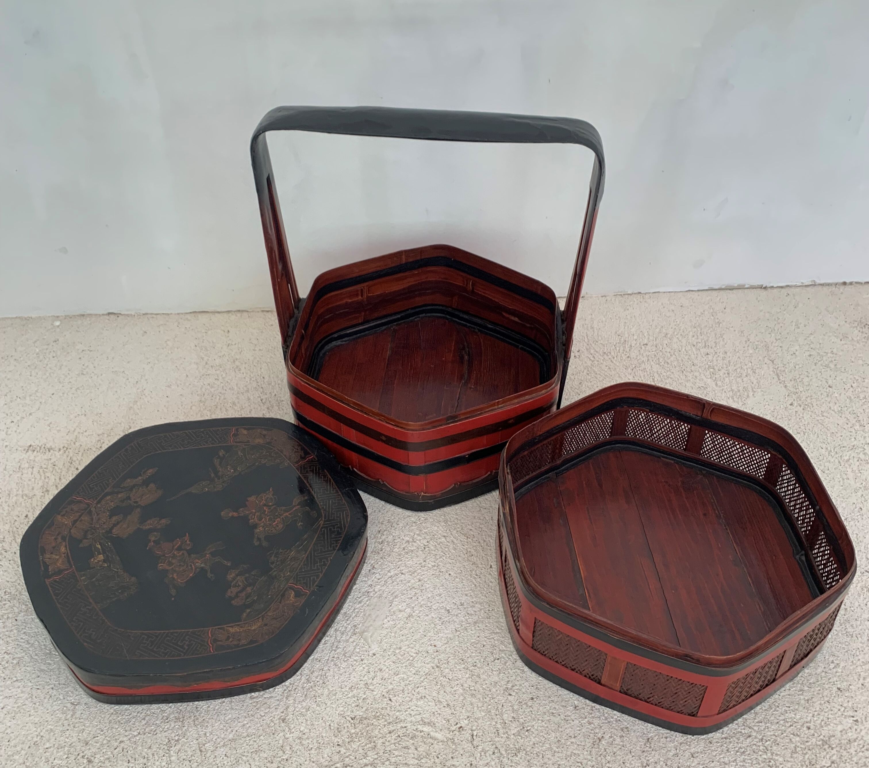 Chinese bamboo basket