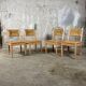 Ensemble de chaises paillées circa 80