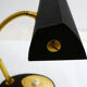 Lampe de bureau Aluminor noir & dorée