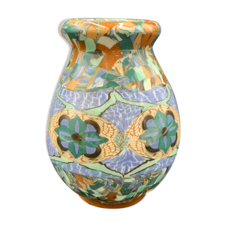 Vase ovoïde mosaïque Gerbino 19, Vallauris