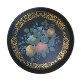 Napoleon III-style painted tole tray