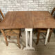 Folding shutter table