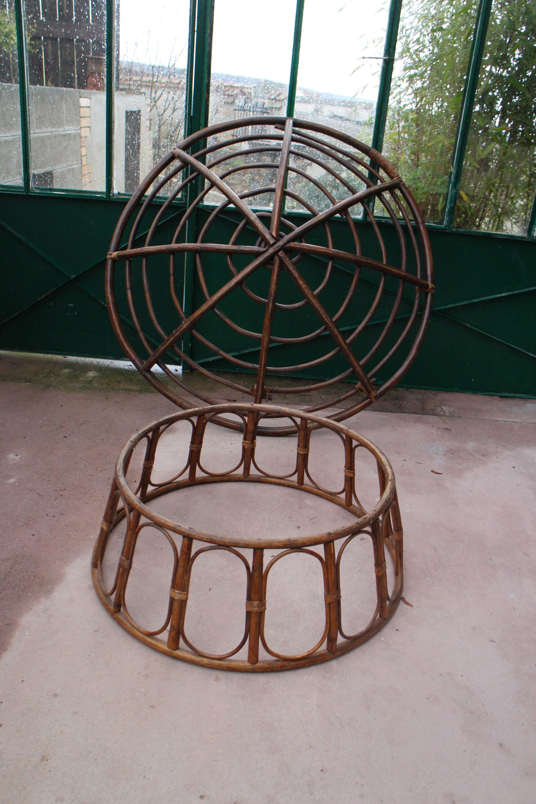 Vintage rattan easy chair