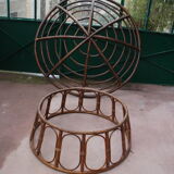Vintage rattan easy chair
