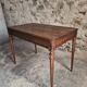 French antique writing desk in walnut, Louis XVI style, late 19th century, circa 1880–1900.