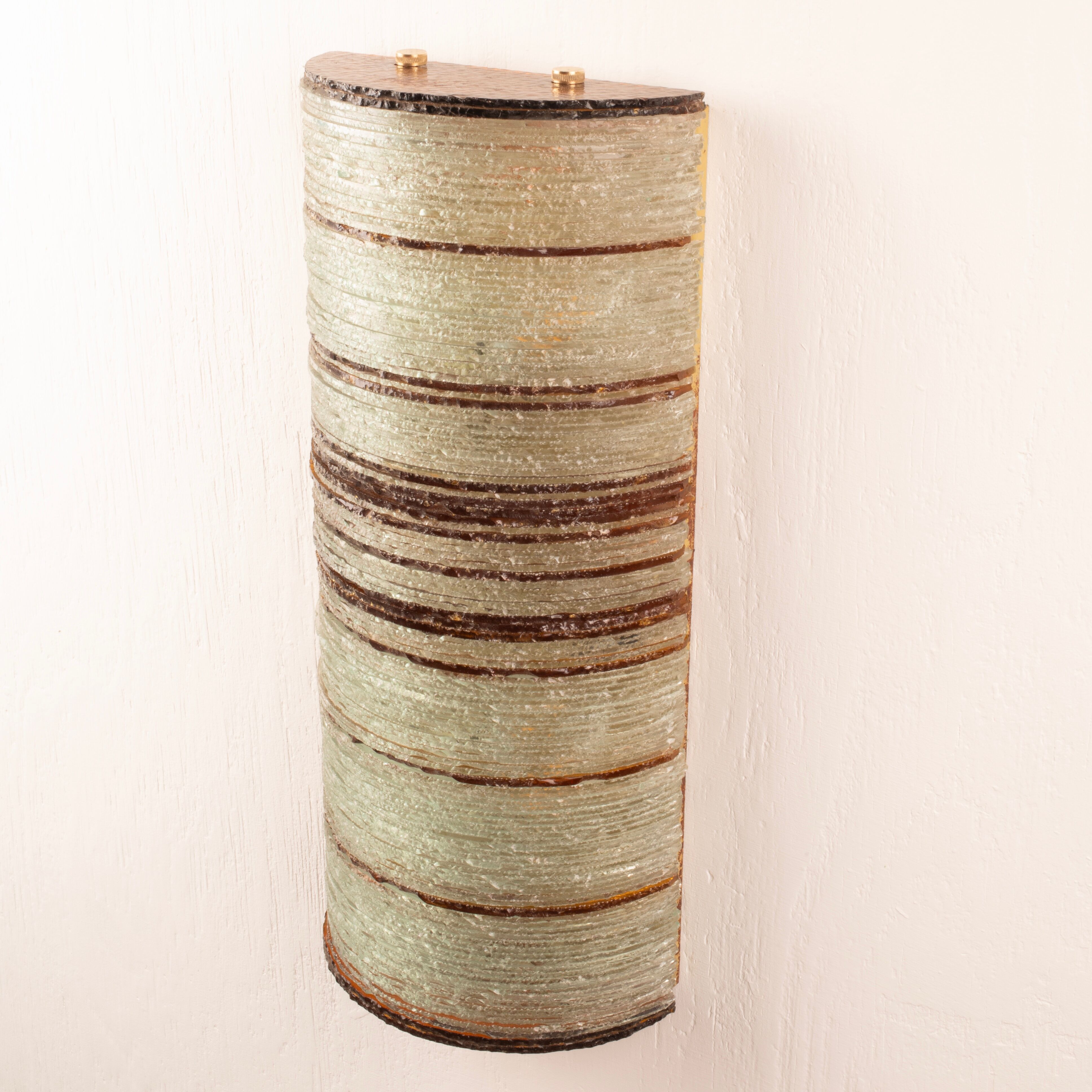 Glass Wall Lamp by Albano Poli for Poliarte – Big Version