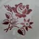Hollow dish, round, floral decoration