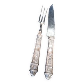 Silver cutting service Minerva Louis XVI hallmark