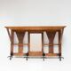 Antique French coat rack with mirror in art deco style circa 1930
