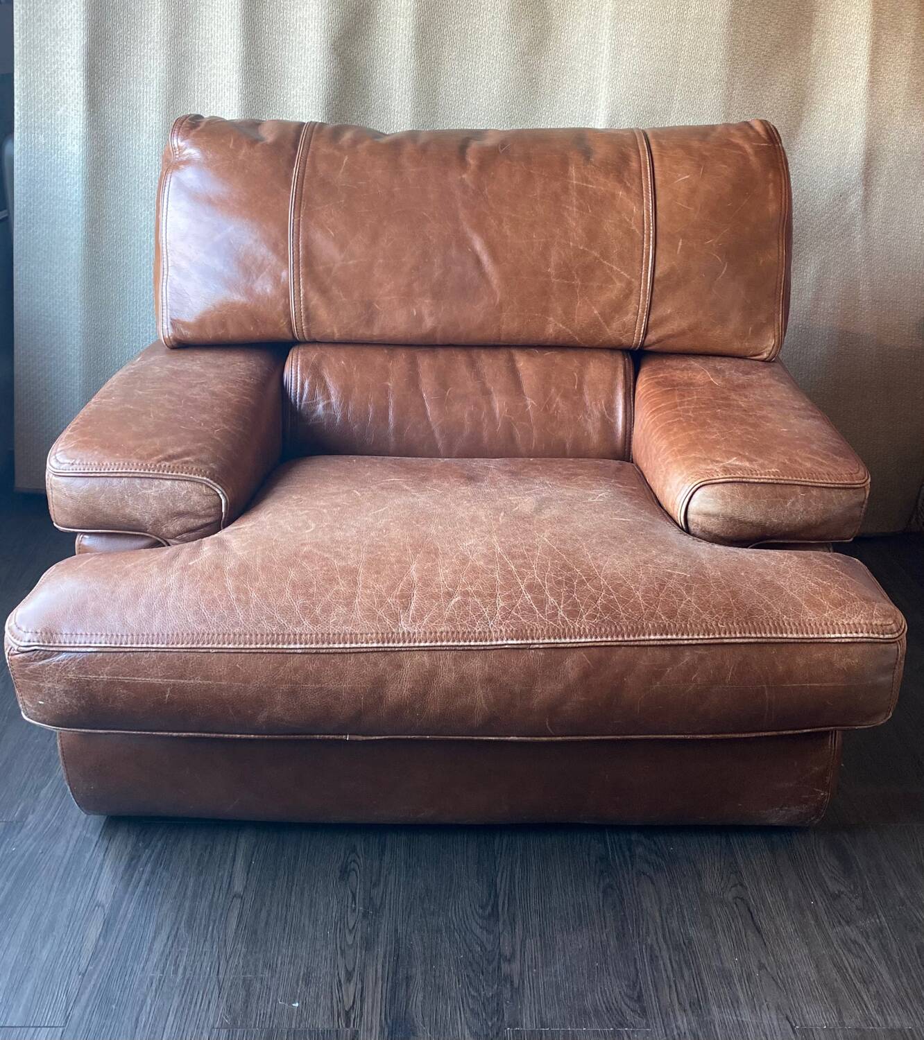 Leather armchair