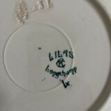 Set of 6 plates longchamps lilac model