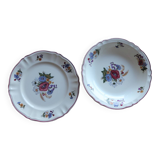 2 large Agreste flowered dishes